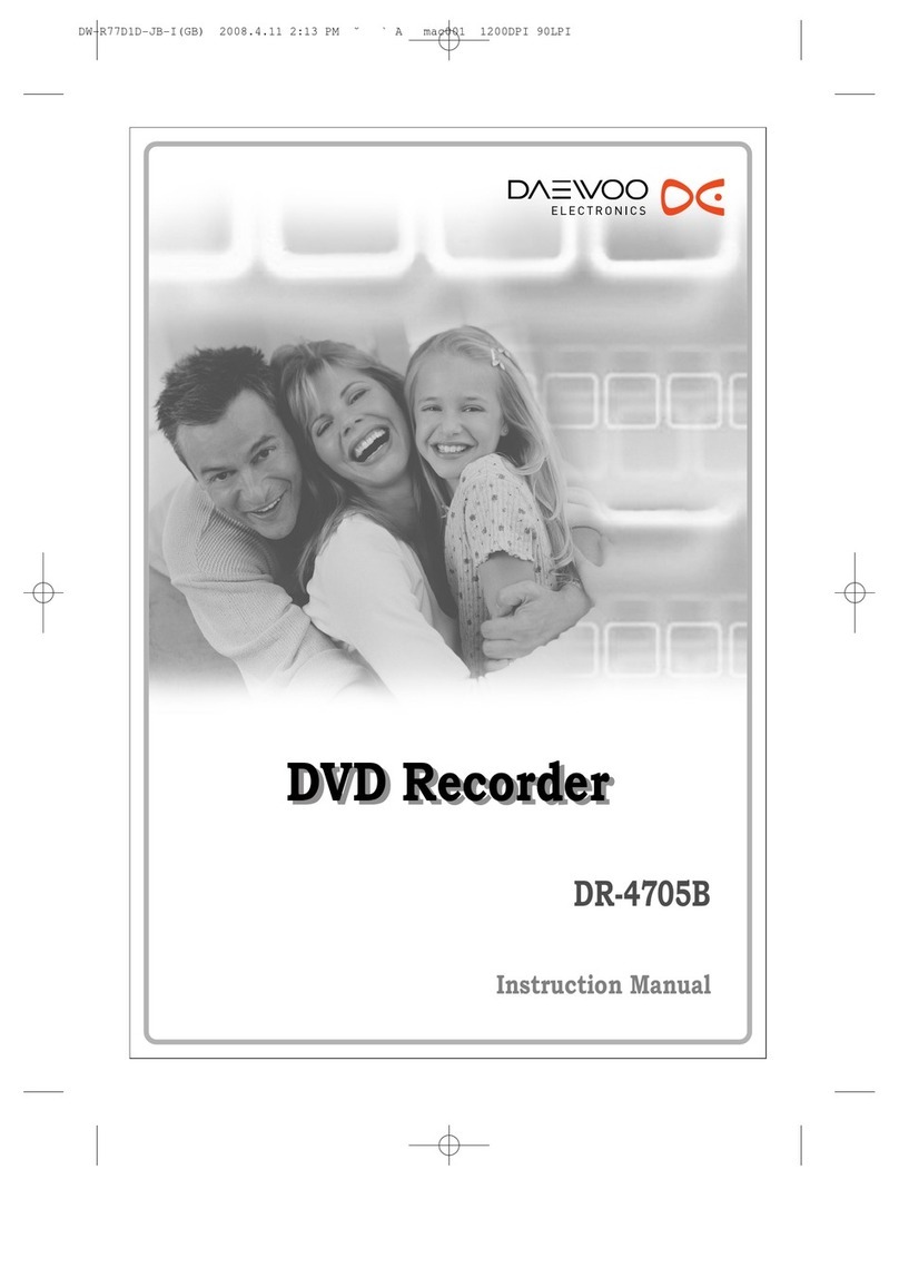 Daewoo DRV-4705B User manual