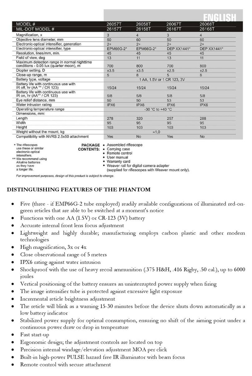 Yukon PHANTOM 26057T Use manual