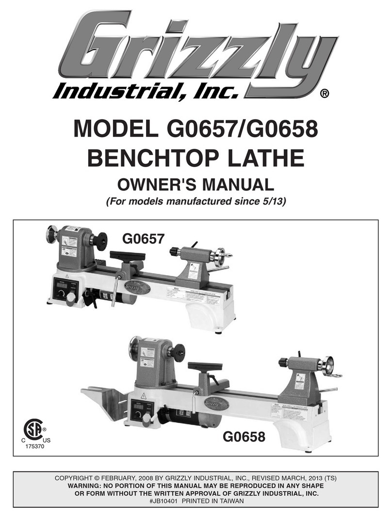Grizzly G0657 owner's manual