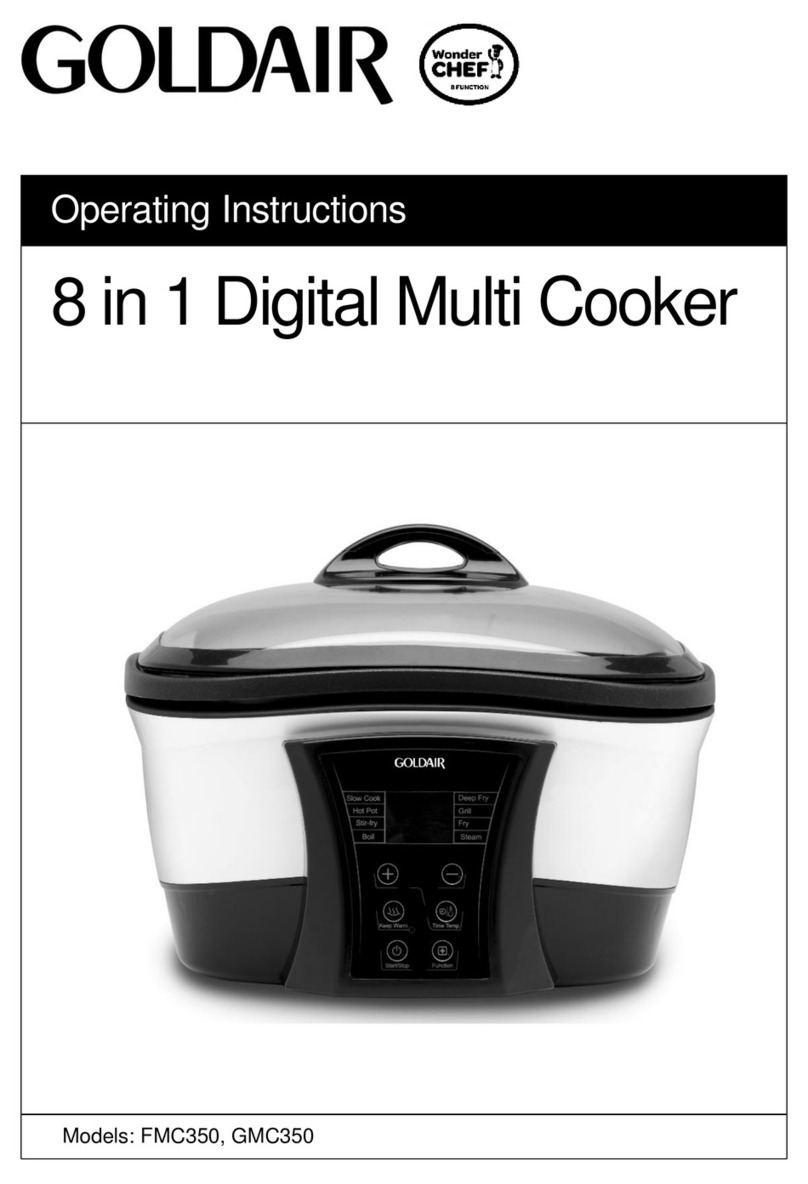 Goldair FMC350 operating instructions