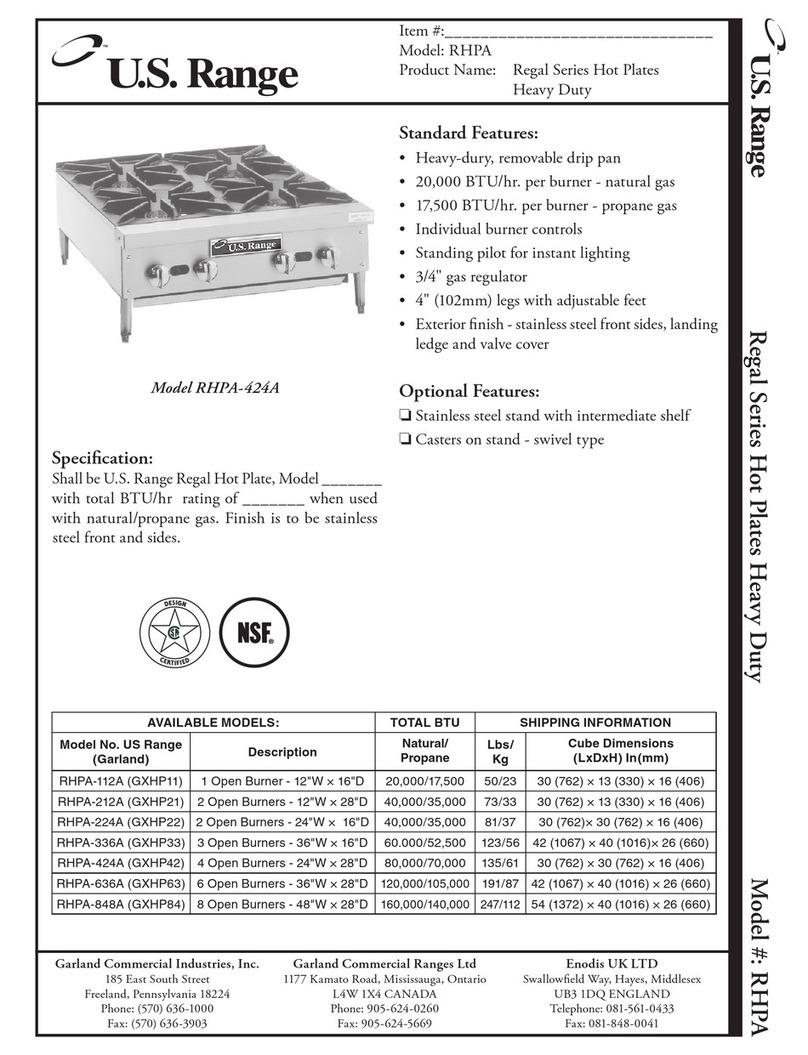 U.S. Range Regal RHPA-424A manual&nbsp;