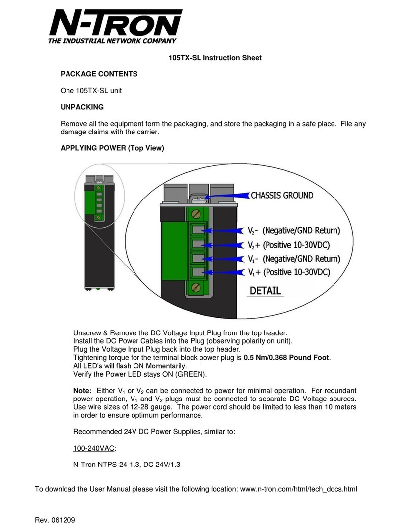 Ntron 105TX-SL User manual