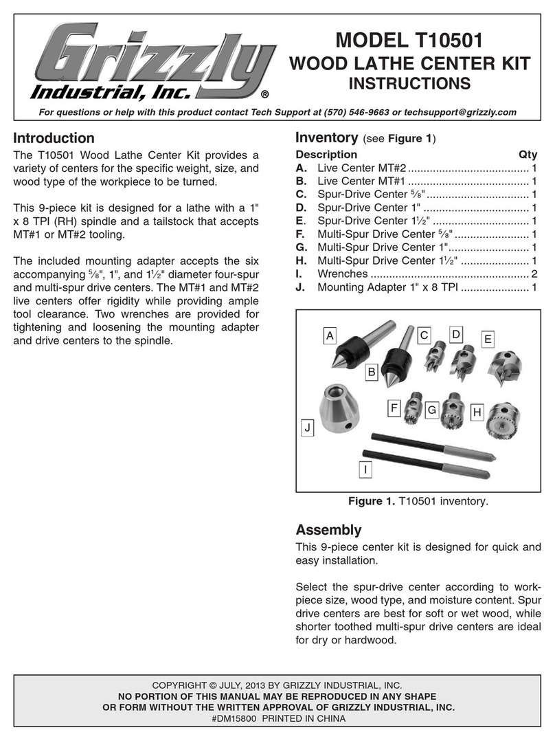 Grizzly T10501 User manual
