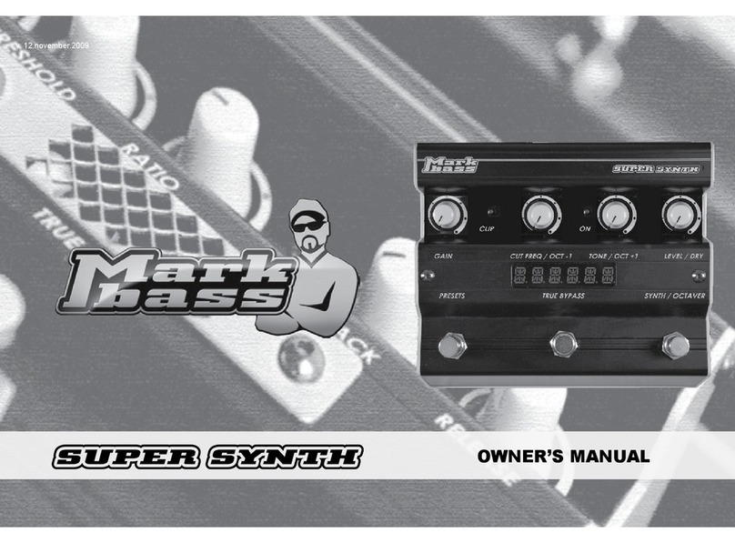 Mark Bass Super Synth owner's manual