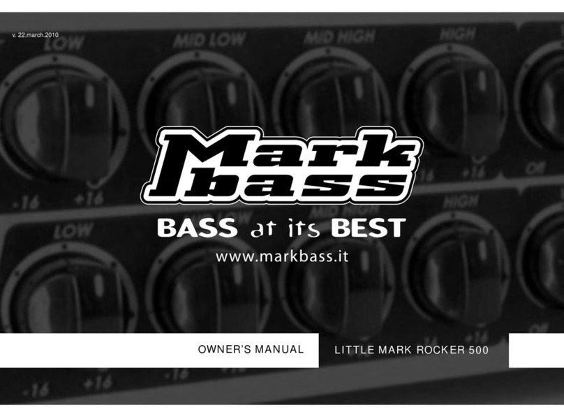 Mark Bass LITTLE MARK ROCKER 500 owner's manual