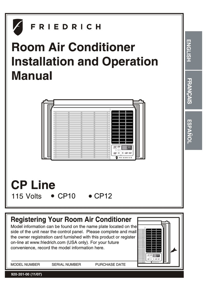 Friedrich CP10 User manual