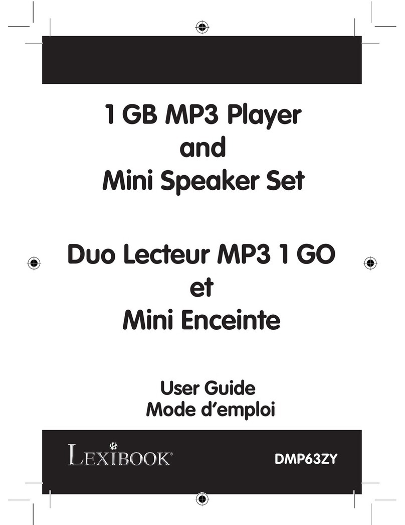 LEXIBOOK DMP63ZY User manual LEXIBOOK DMP63ZY User manual