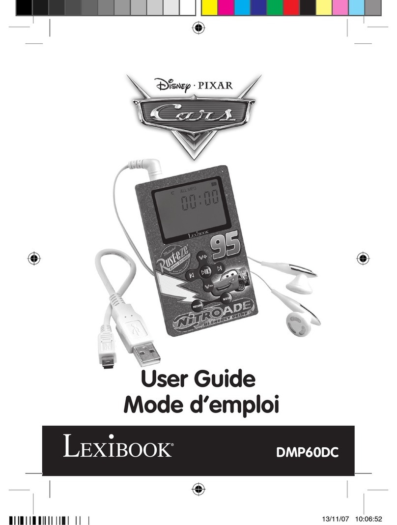 LEXIBOOK Cars DMP60DC user guide