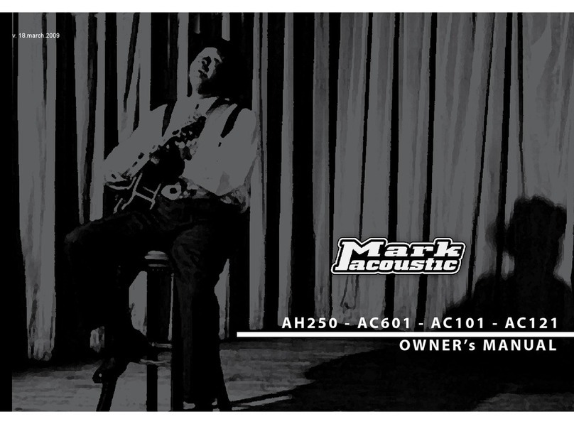 Mark Bass AC601 owner's manual