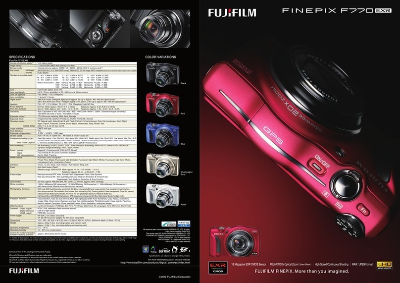 FujiFilm Finepix F770EXR specification