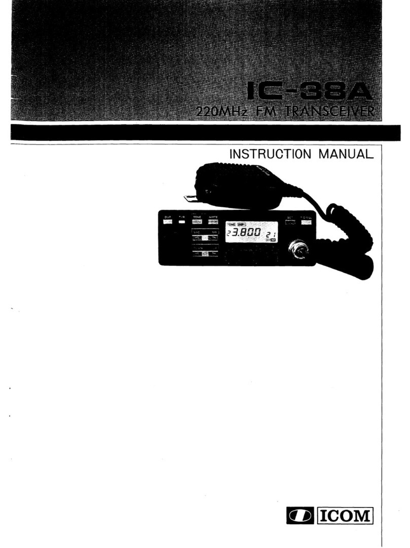 Icom IC-38A VHF FM User manual