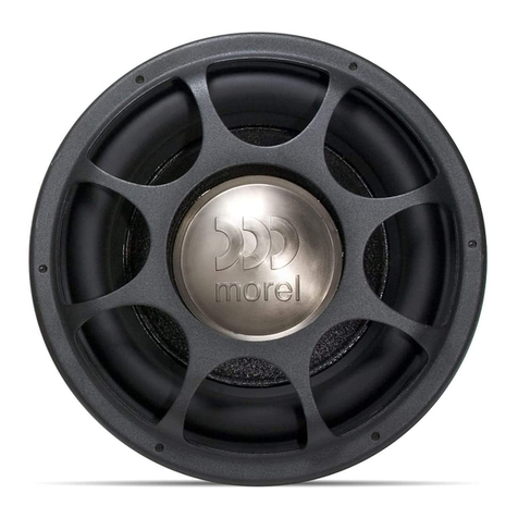 Morel Primo Subwoofer Series User manual Morel Primo Subwoofer Series User manual