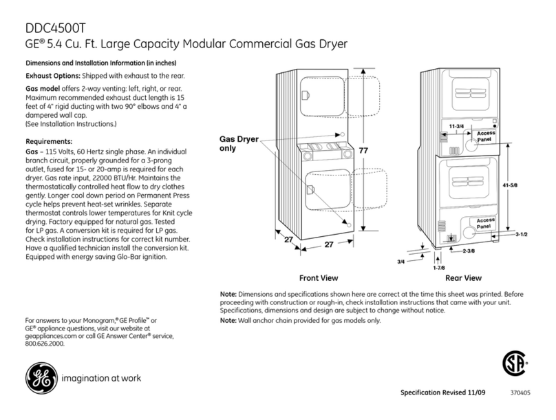 GE DDC4500TWH Manual