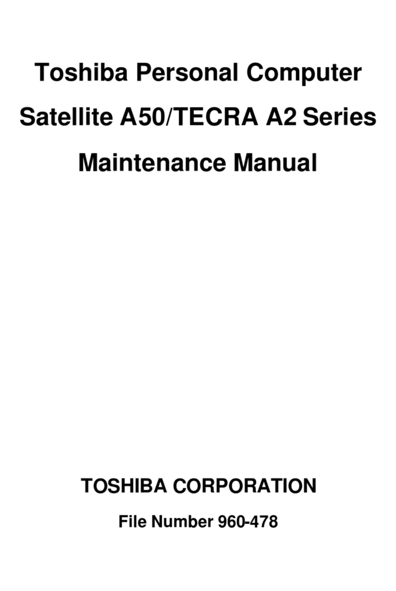 Toshiba Tecra A2-S316 User manual