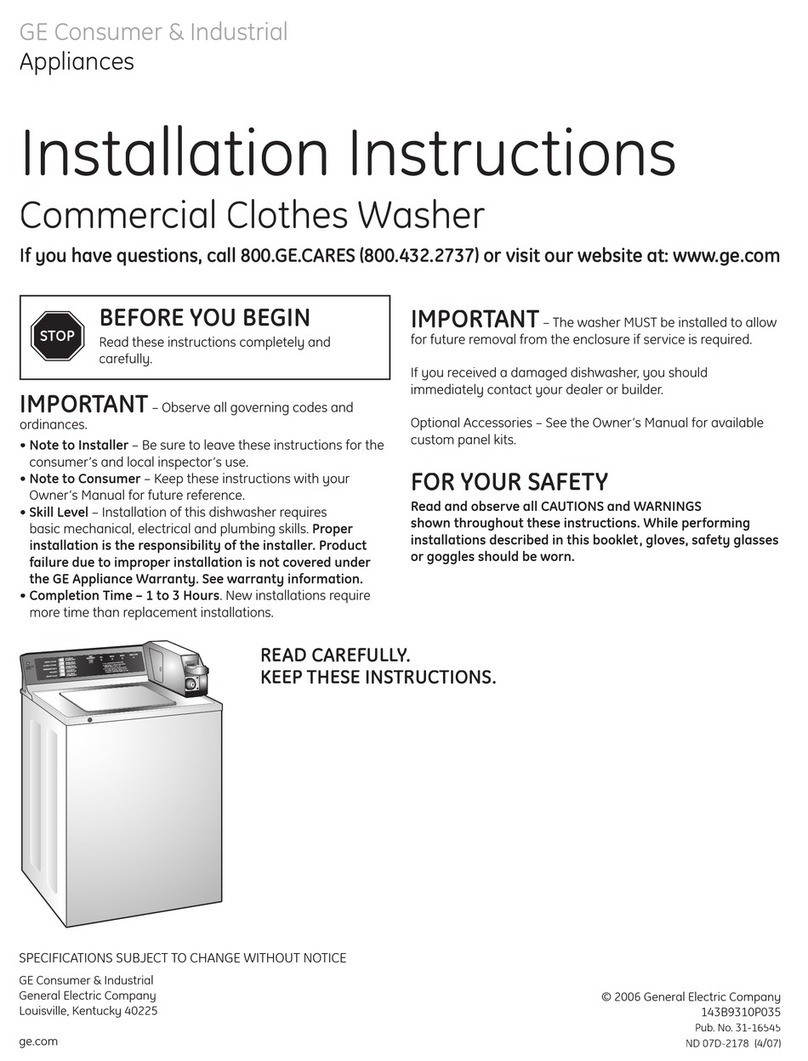 GE WNRD2050GWC User manual GE WNRD2050GWC User manual