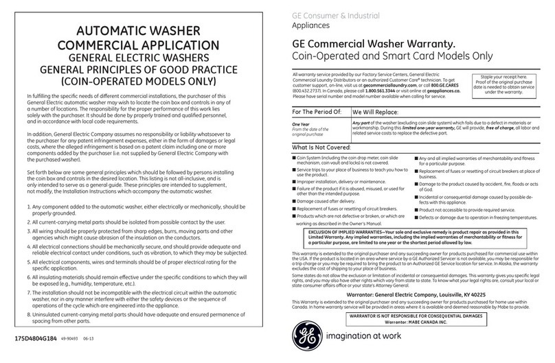 GE WCCN2050FWC User manual