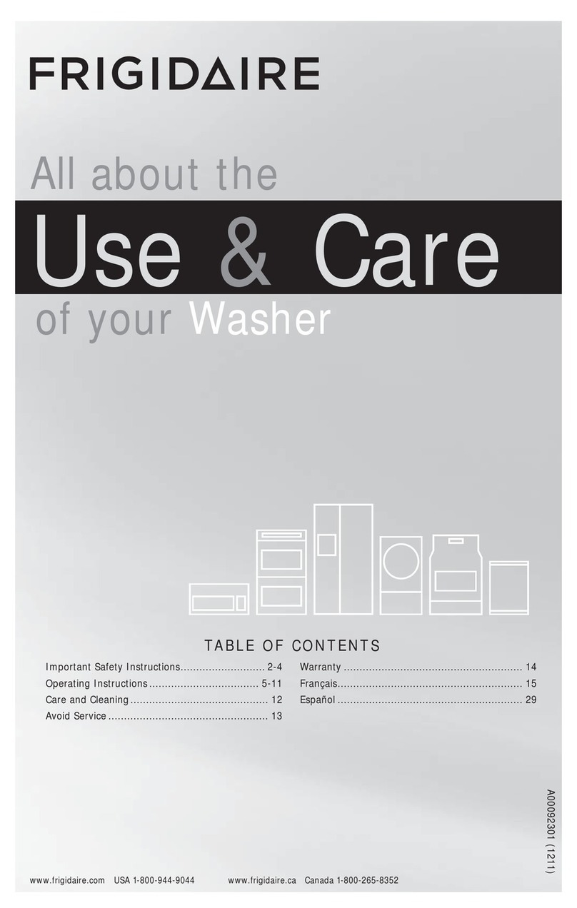 Frigidaire FFTW1001P User manual