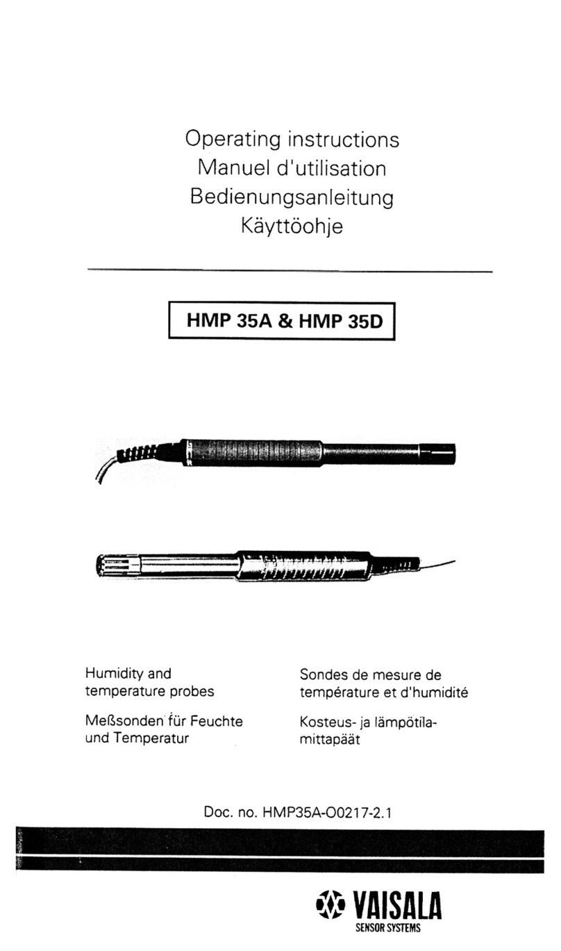 Vaisala HMP 35A operating instructions