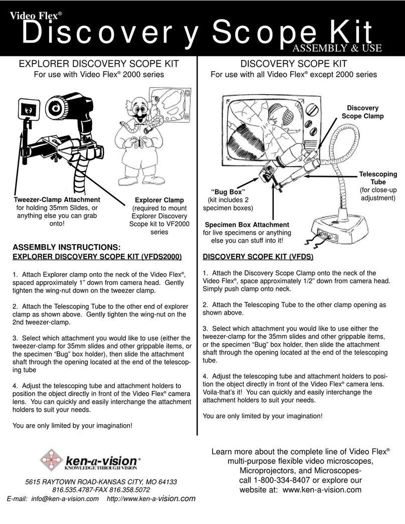 Ken A Vision Video Flex® except 2000 series User manual