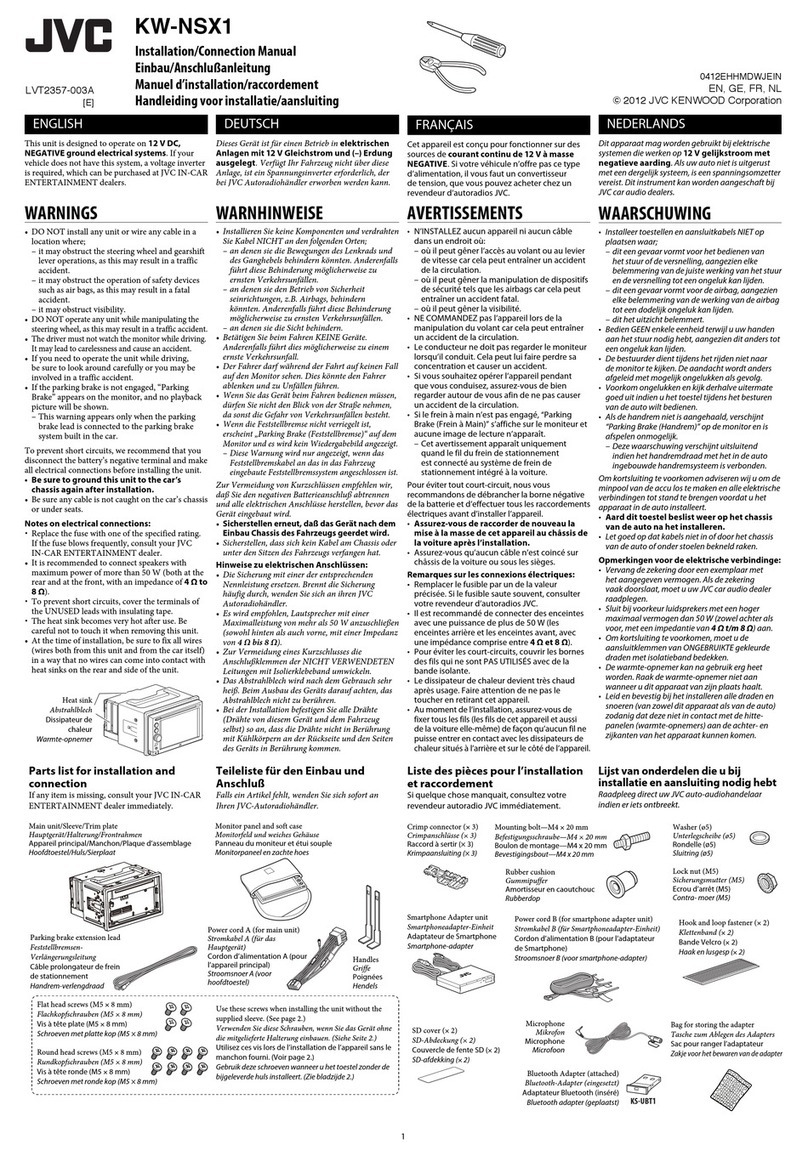JVC KW-NSX1 Guide