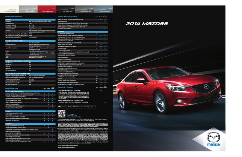 Mazda 2014 6 quick guide