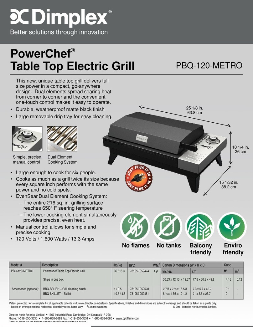 Dimplex PowerChef PBQ-120-METRO User manual