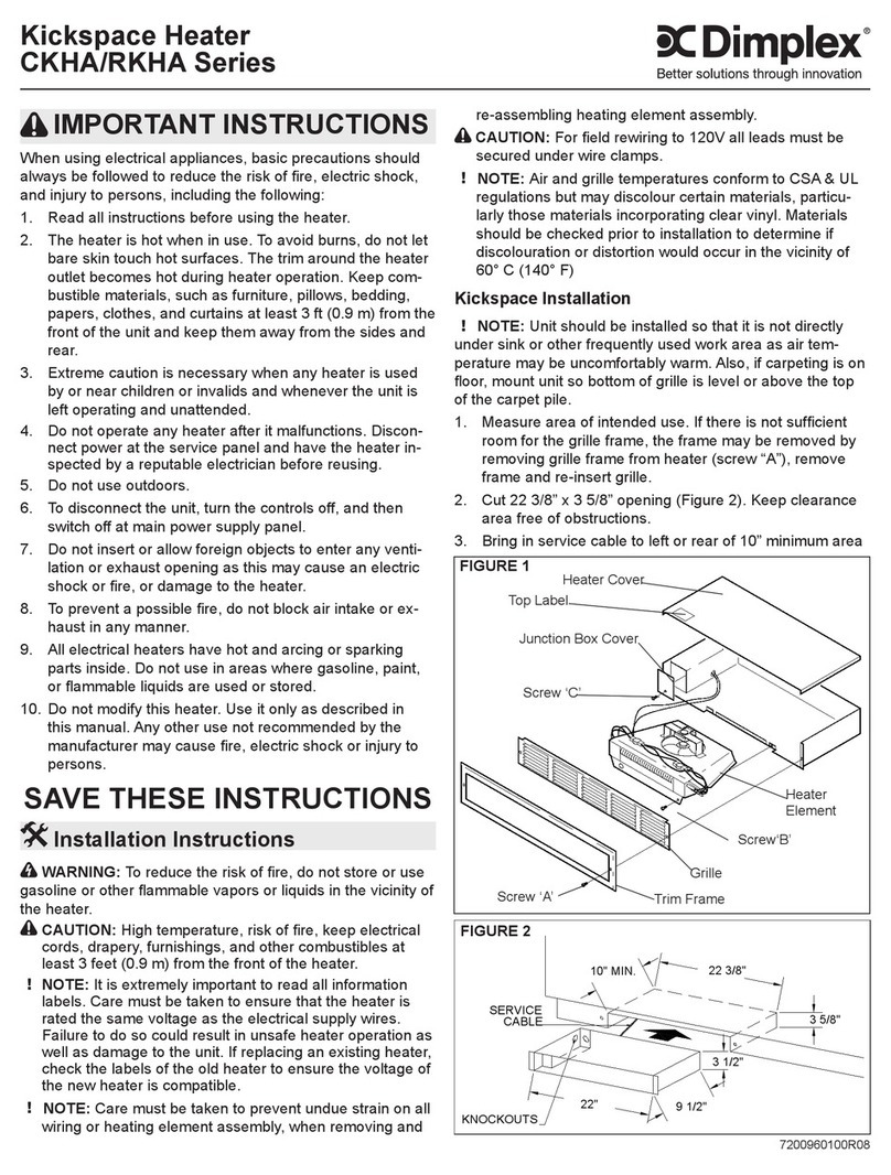 Dimplex Heater manual