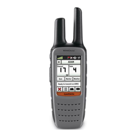 Garmin Rino 600 User manual