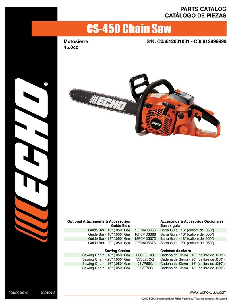 Echo CS 450 Instruction Manual Echo CS 450 Instruction Manual