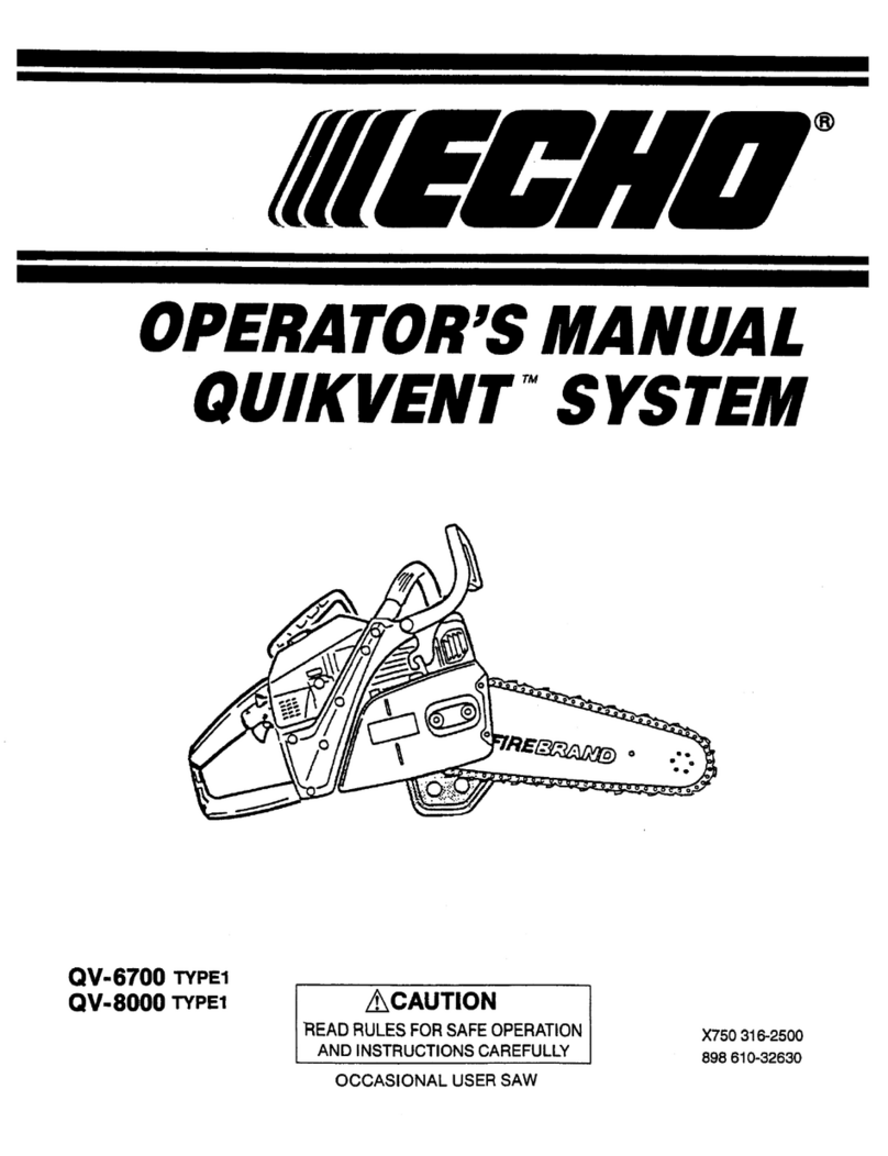 Echo Quickvent QV-6700 Type 1 User manual