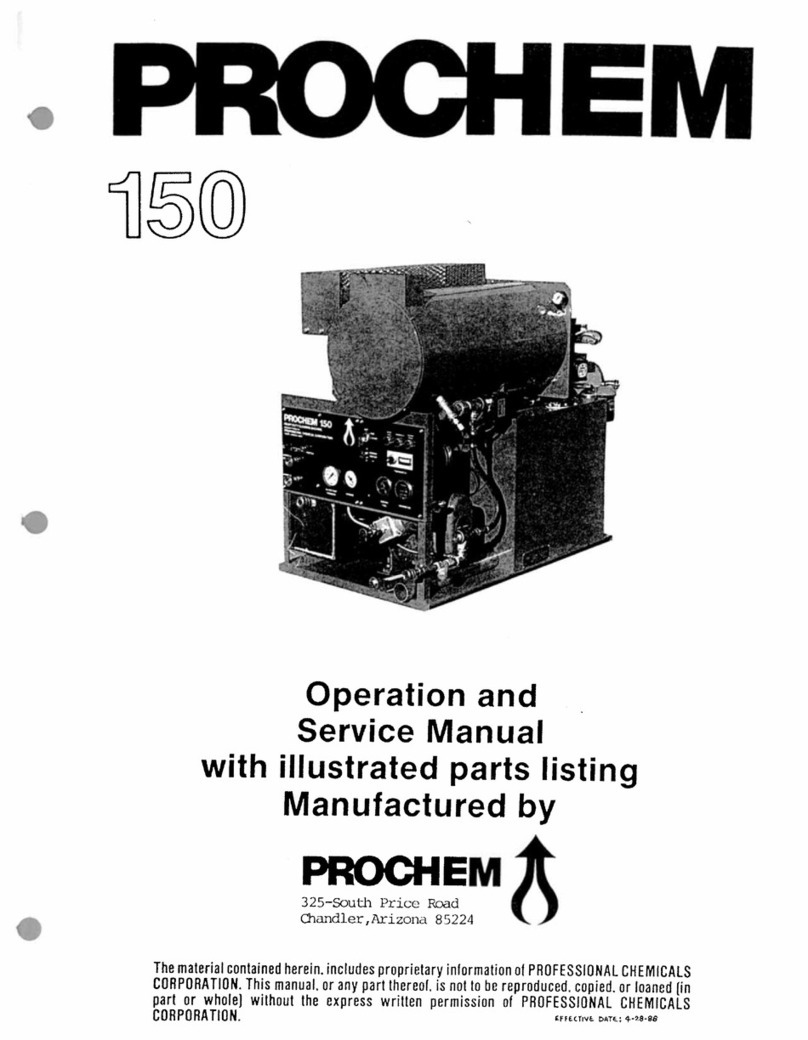 Prochem 150 Operation and service manual