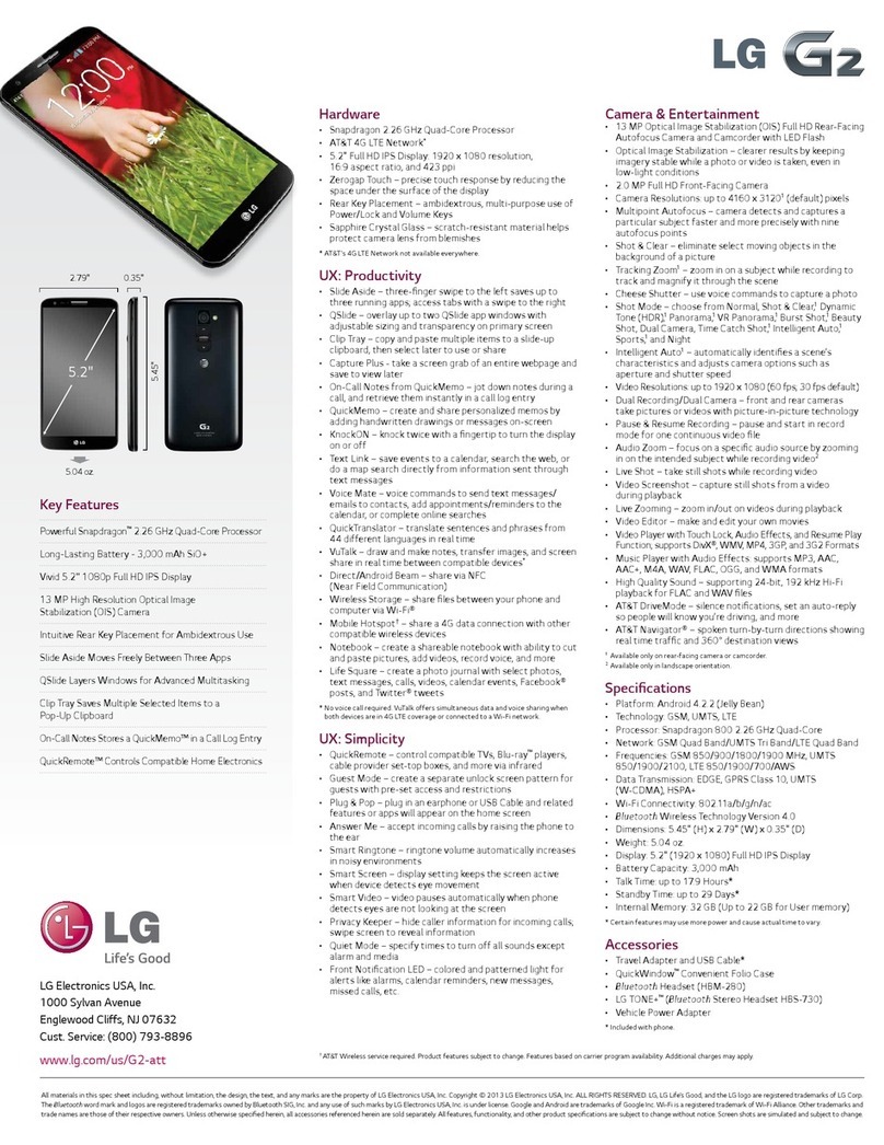 LG D800 specification