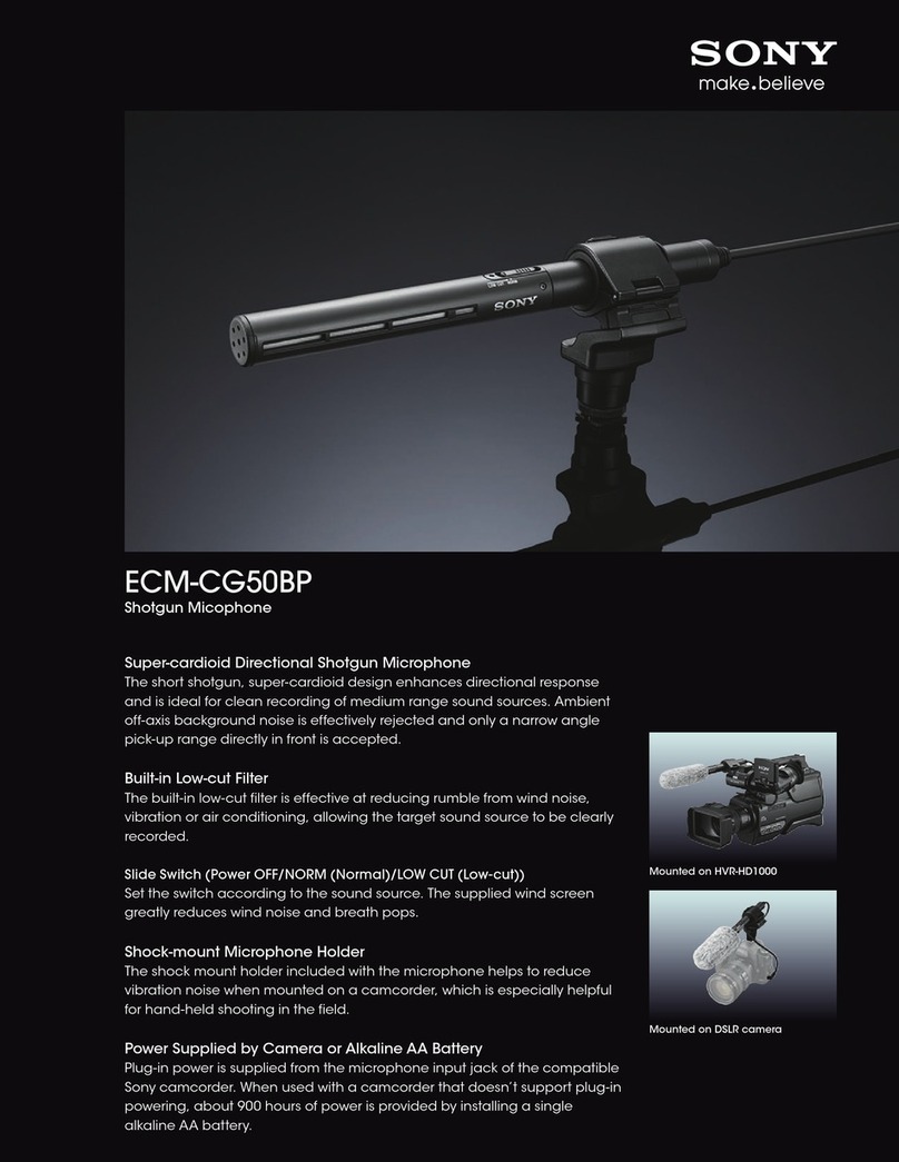 Sony ECMCG50BP User manual