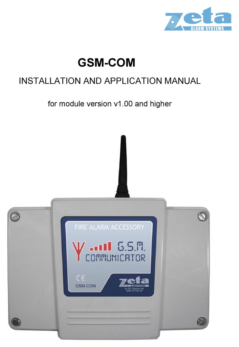 Zeta GSM-COM Installation and application manual