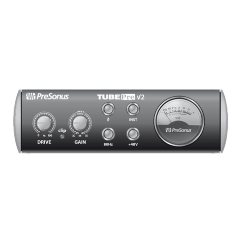PRESONUS TubePre V2 User manual