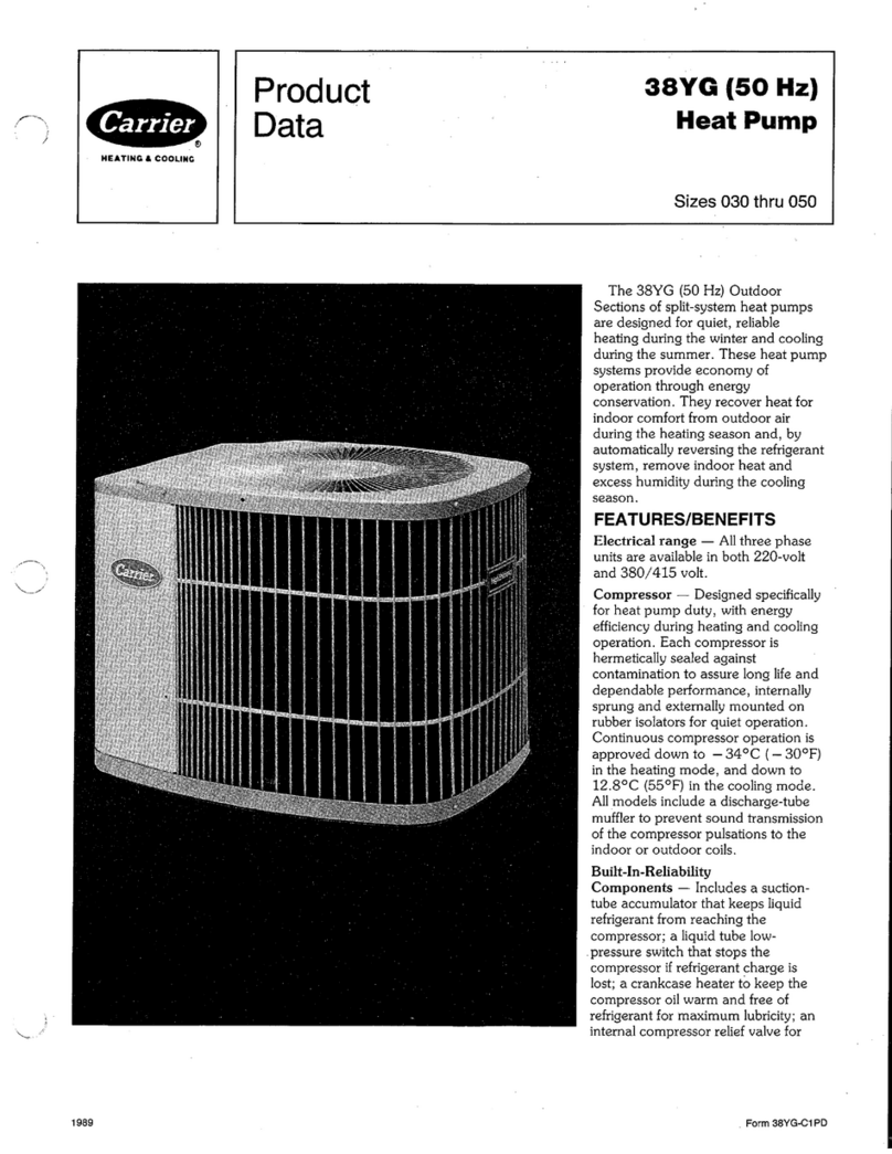 Carrier 38YG (014-060) Product data