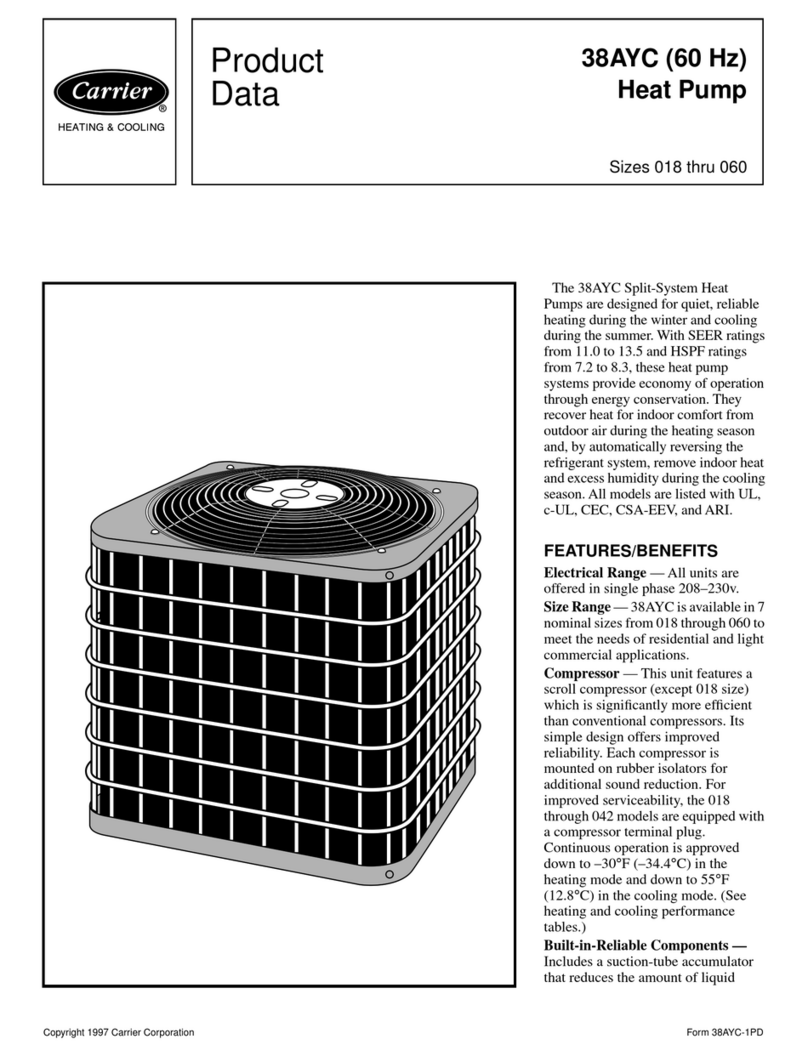 Carrier 38AYC Series Operation manual