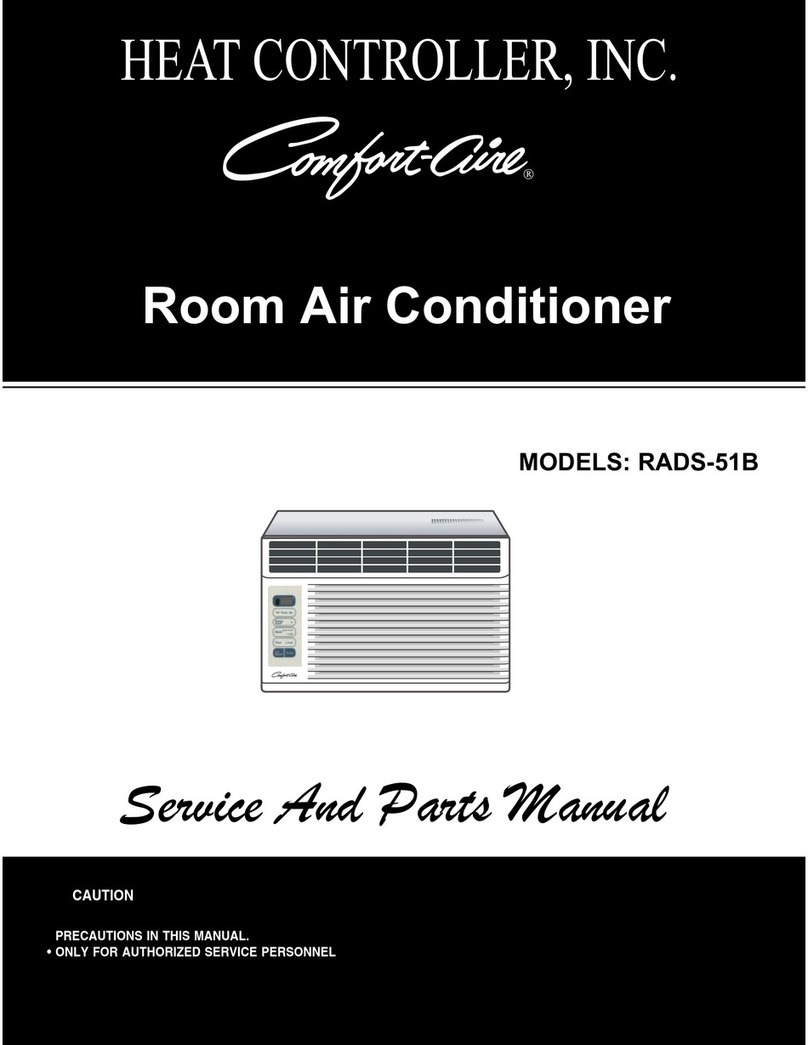 Heat Controller COMFORT AIRE RADS-51B Service and parts manual