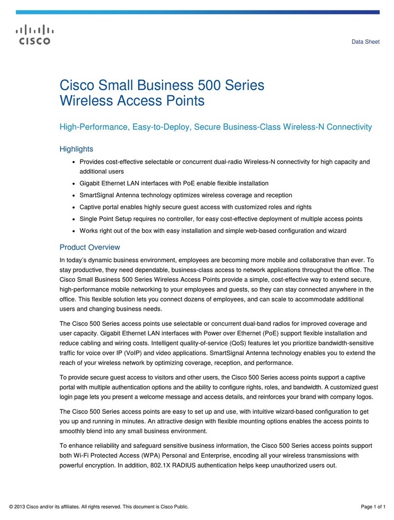 Cisco Small Business WAP551 User manual
