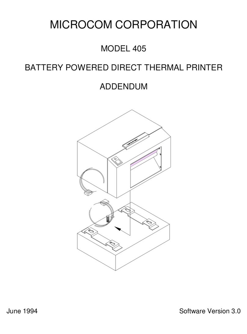 Microcom 405 Installation and operating instructions