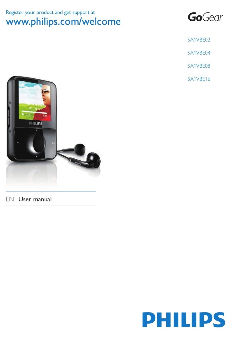 Philips GoGear ViBE SA1VBE02 User manual