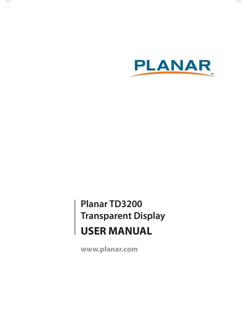 Planar TD3200 User manual Planar TD3200 User manual