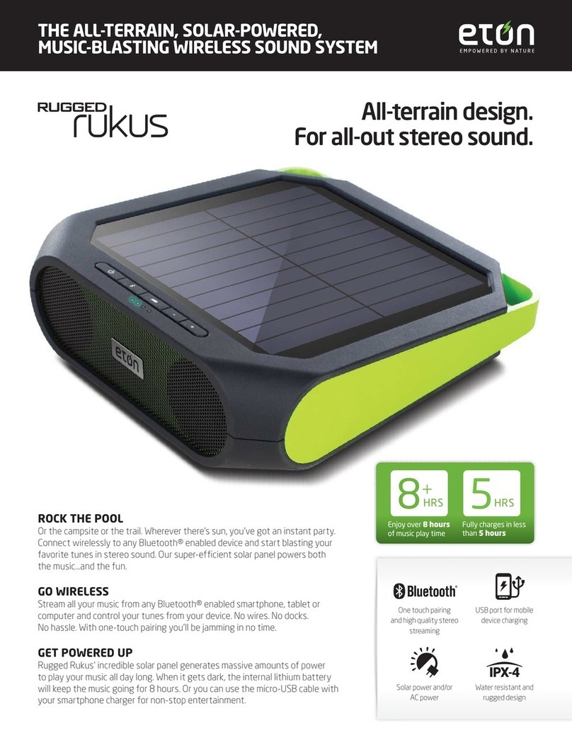 Eton Rugged rukus owner's manual