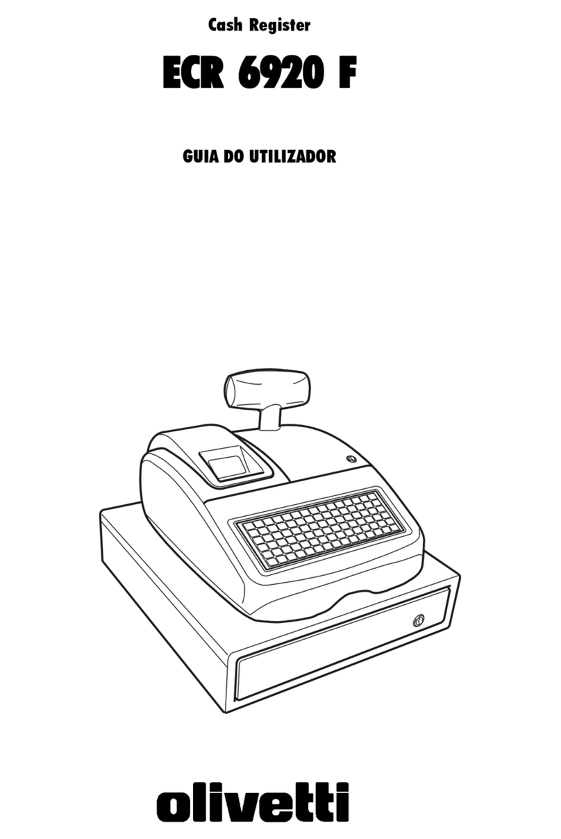 Olivetti ECR 6920 F Guia do utilizador