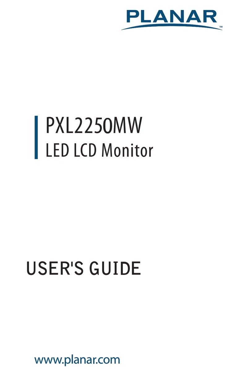 Planar PXL225 MW User manual