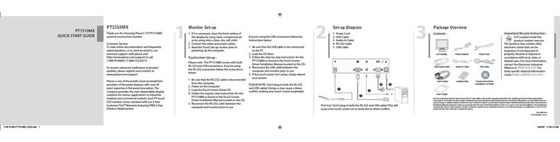 Planar PT1510MX User manual
