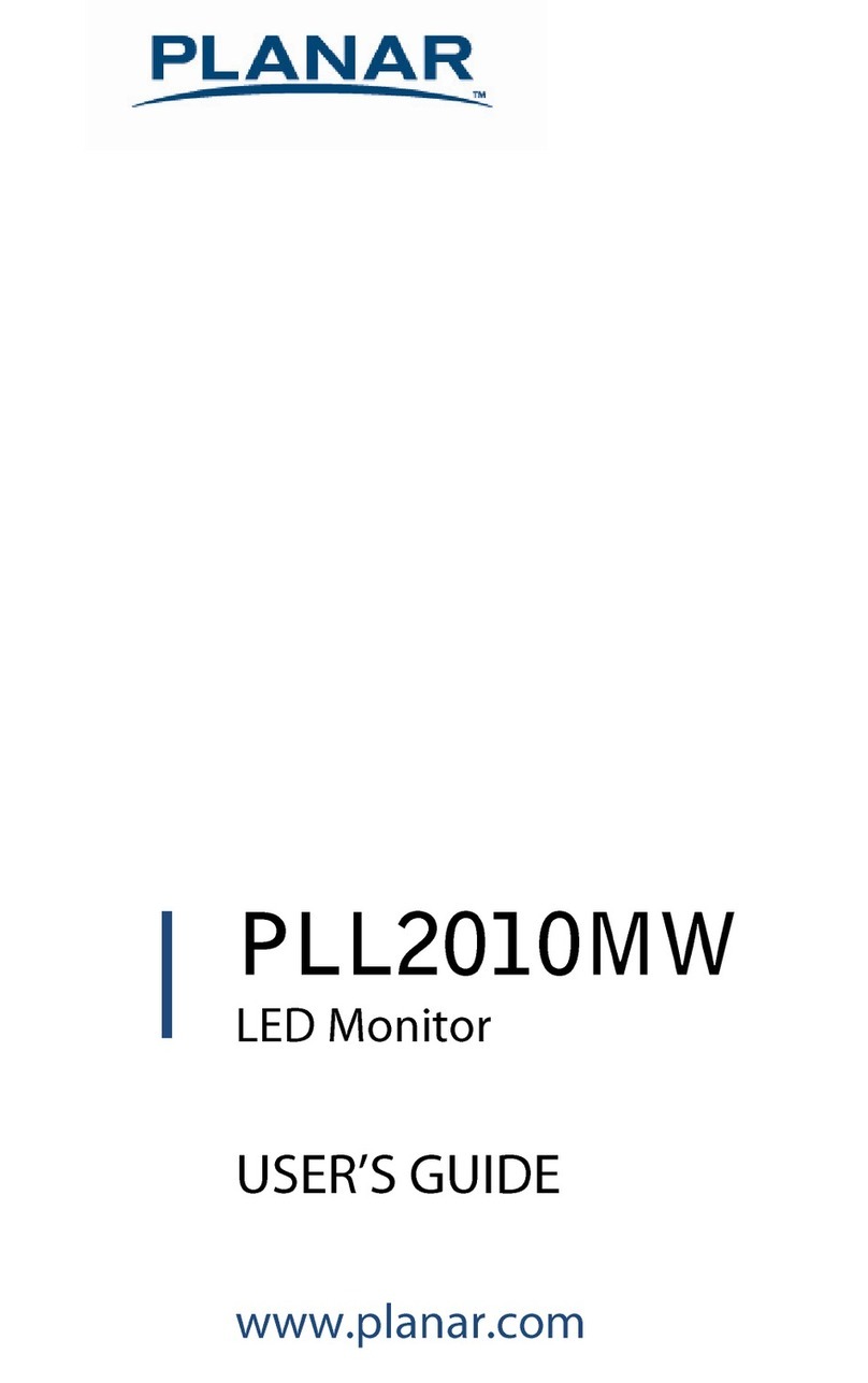 Planar PLL2010MW User manual Planar PLL2010MW User manual