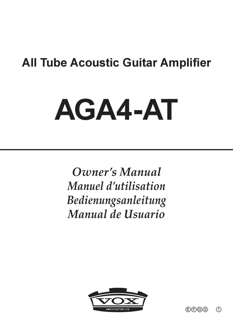 Vox AGA4-AT owner's manual