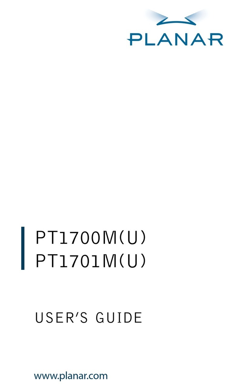 Planar PT1700M(U) User manual
