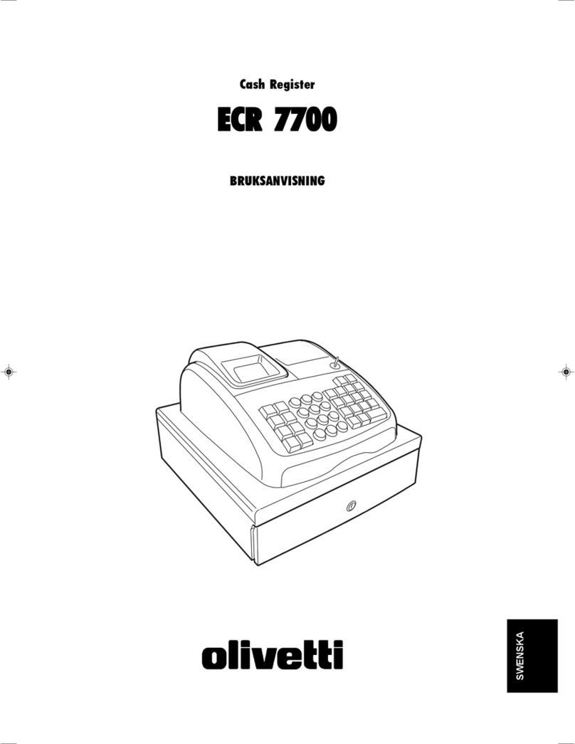 Olivetti ECR 7700 User manual